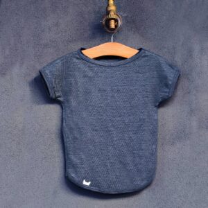 T-shirt lin bleu
